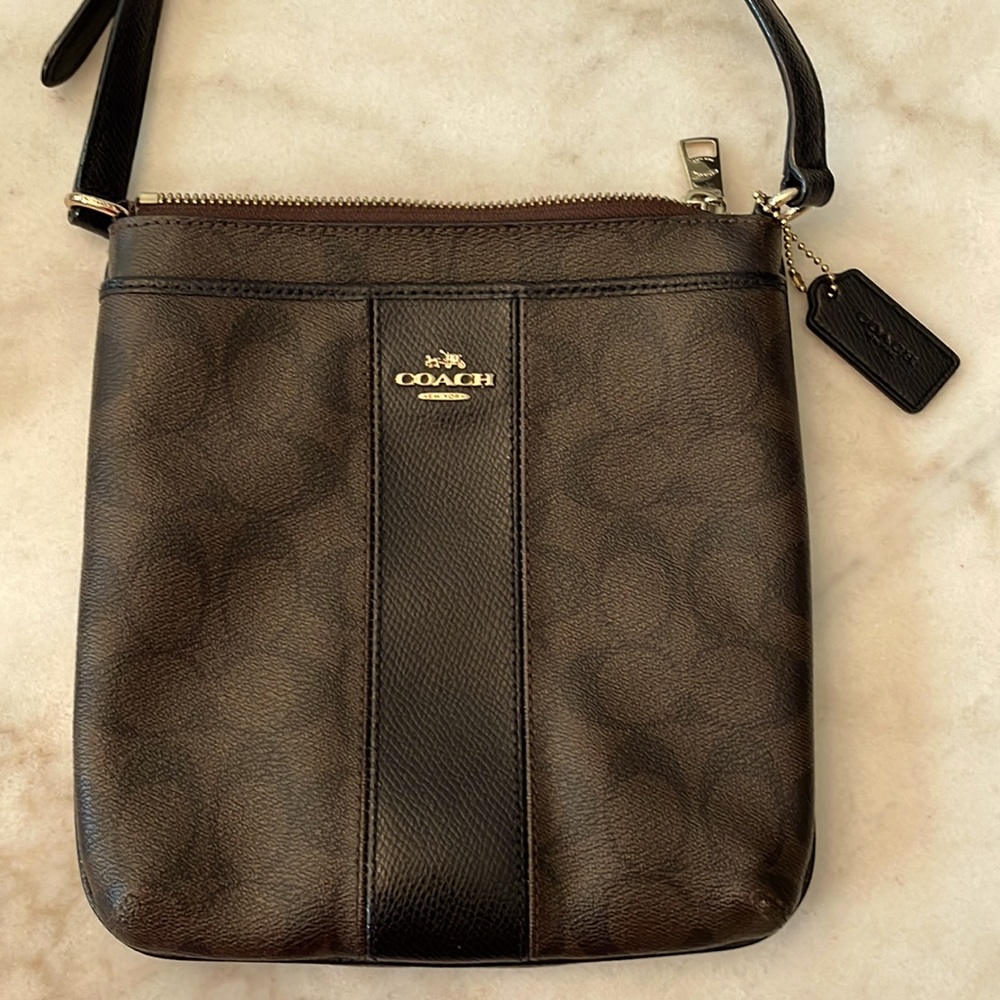 Coach coated canvas crossbody